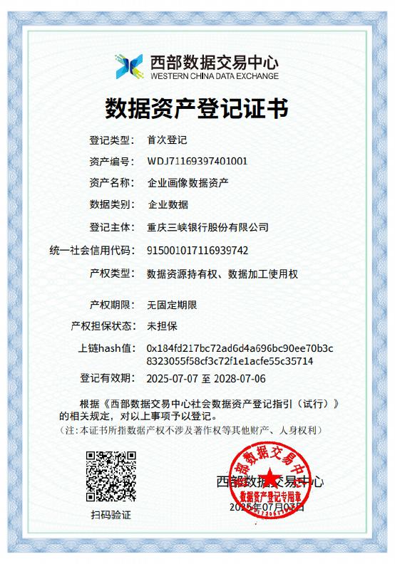 麻豆视频
首获数据资产登记证书